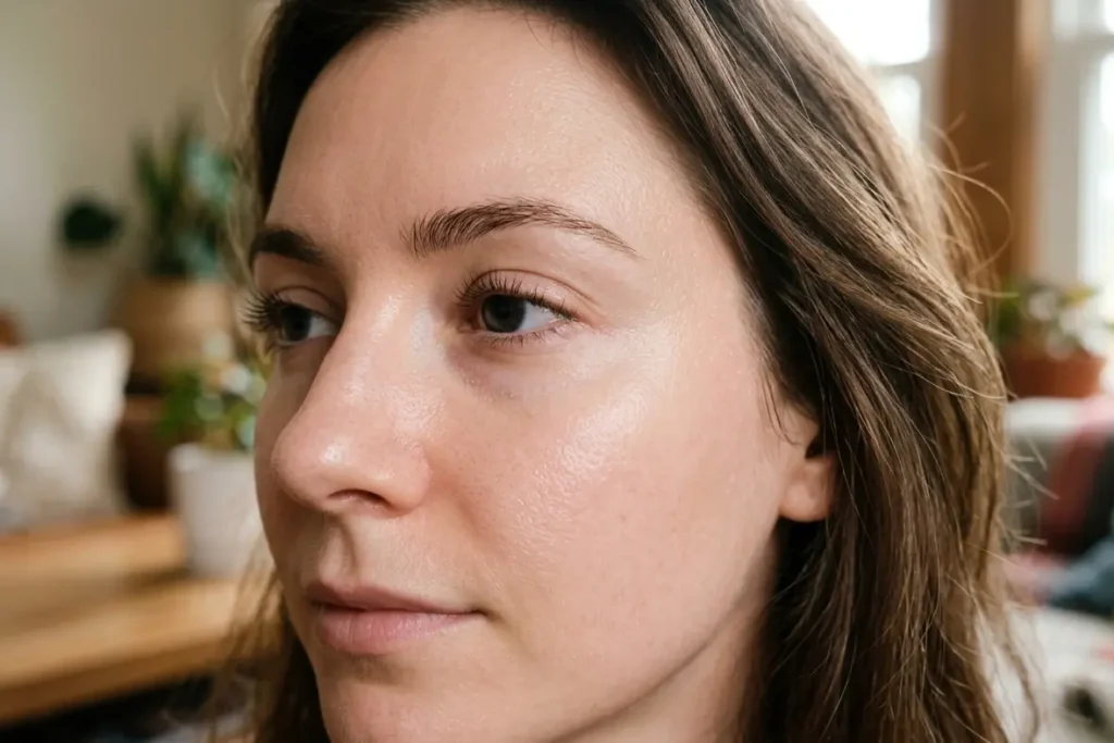glowing skin after mud therapy for skin detox ritual natural skincare UK