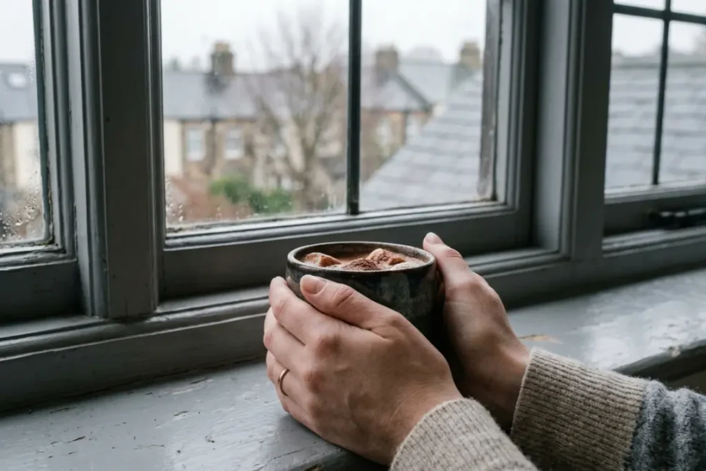 Ceremonial cacao for energy and physical wellness warm morning ritual at home in the UK